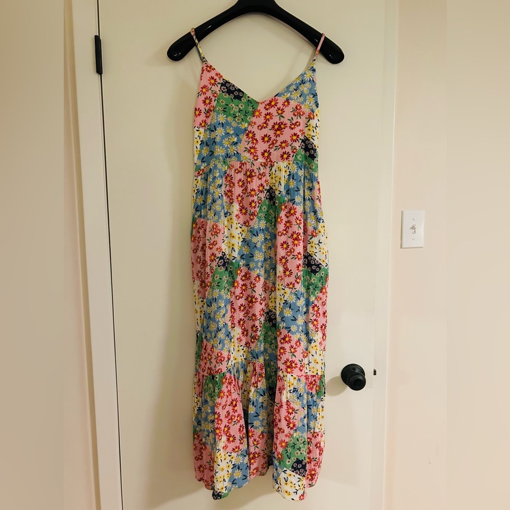 Greylin Samantha Floral Collage Patchwork Maxi Dress